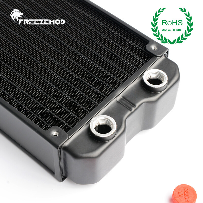 FreezeMod G1/4" 360mm Aluminum Radiator PC Computer Water Cooling 45mm Thick