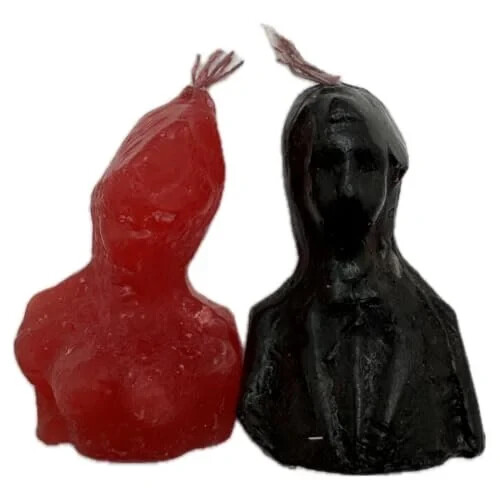 Skull Image Candle -Vela de Craneo Con Munecos -(Reversible)