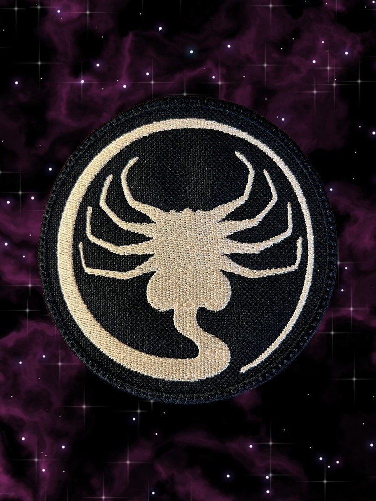 Face Hugger Alien Embroidery Patch 4.04" X 4.04"