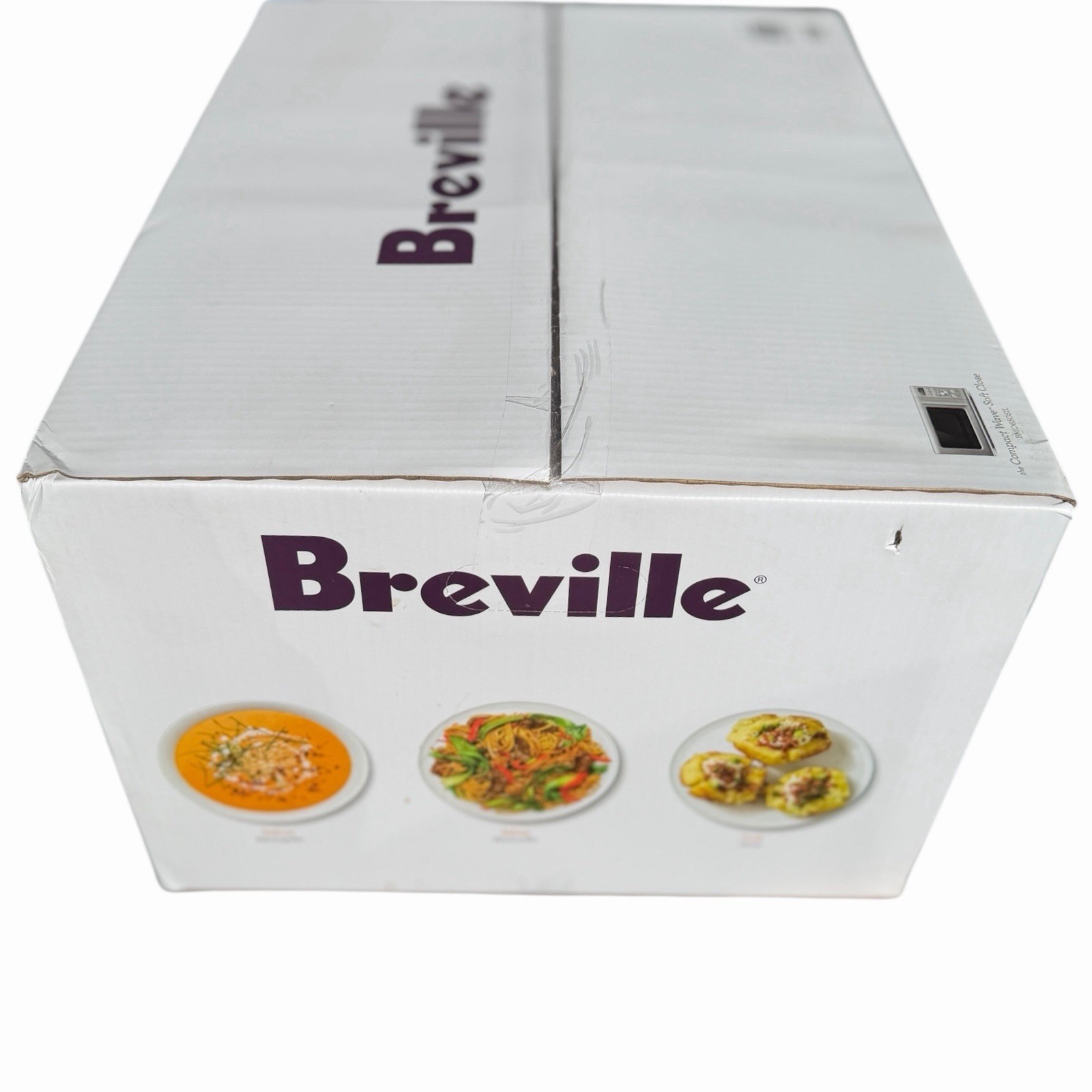 Breville Compact Wave Soft Close Microwave Oven BMO650SIL Silver Brand New