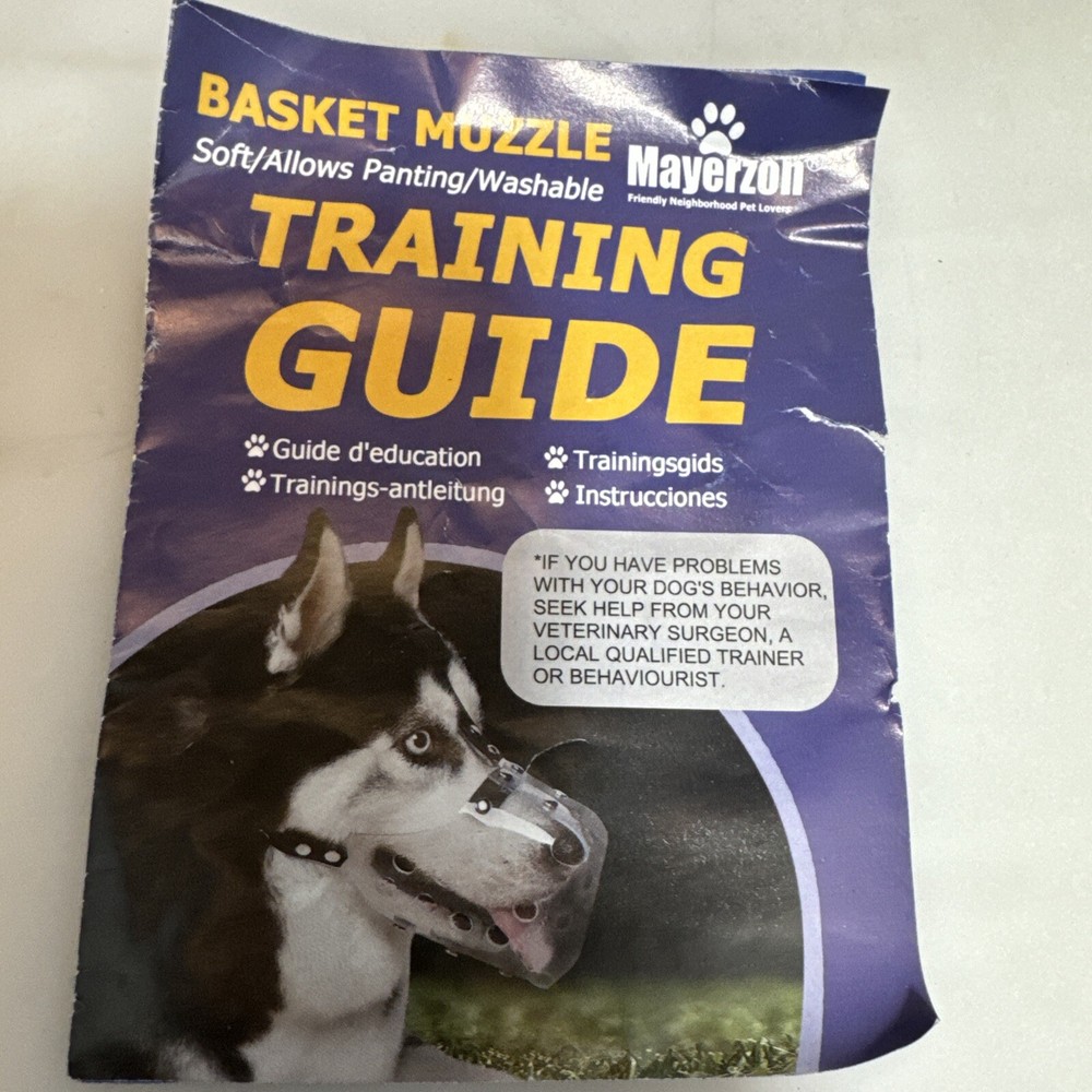 Mayerzon Dog Muzzle, Basket Muzzle for Small Medium Large Sized Dogs, Muzzle ...