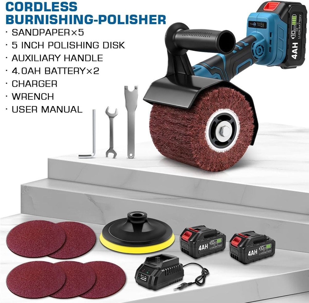 3IN1 Burnishing Polishing Machine & Buffer Polisher & Angle Grinder (tool only)