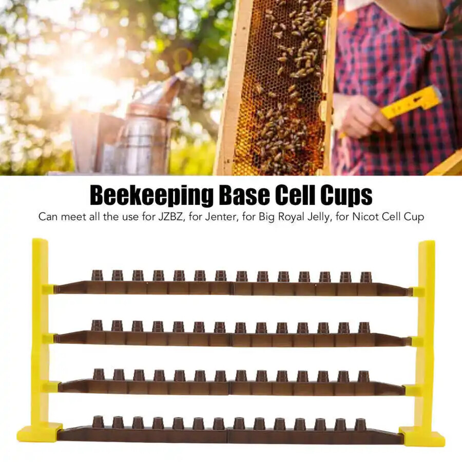 Queen Bee Rearing Base Cell Bar Frames Multifunctional Beekeeping Base Cell Cups