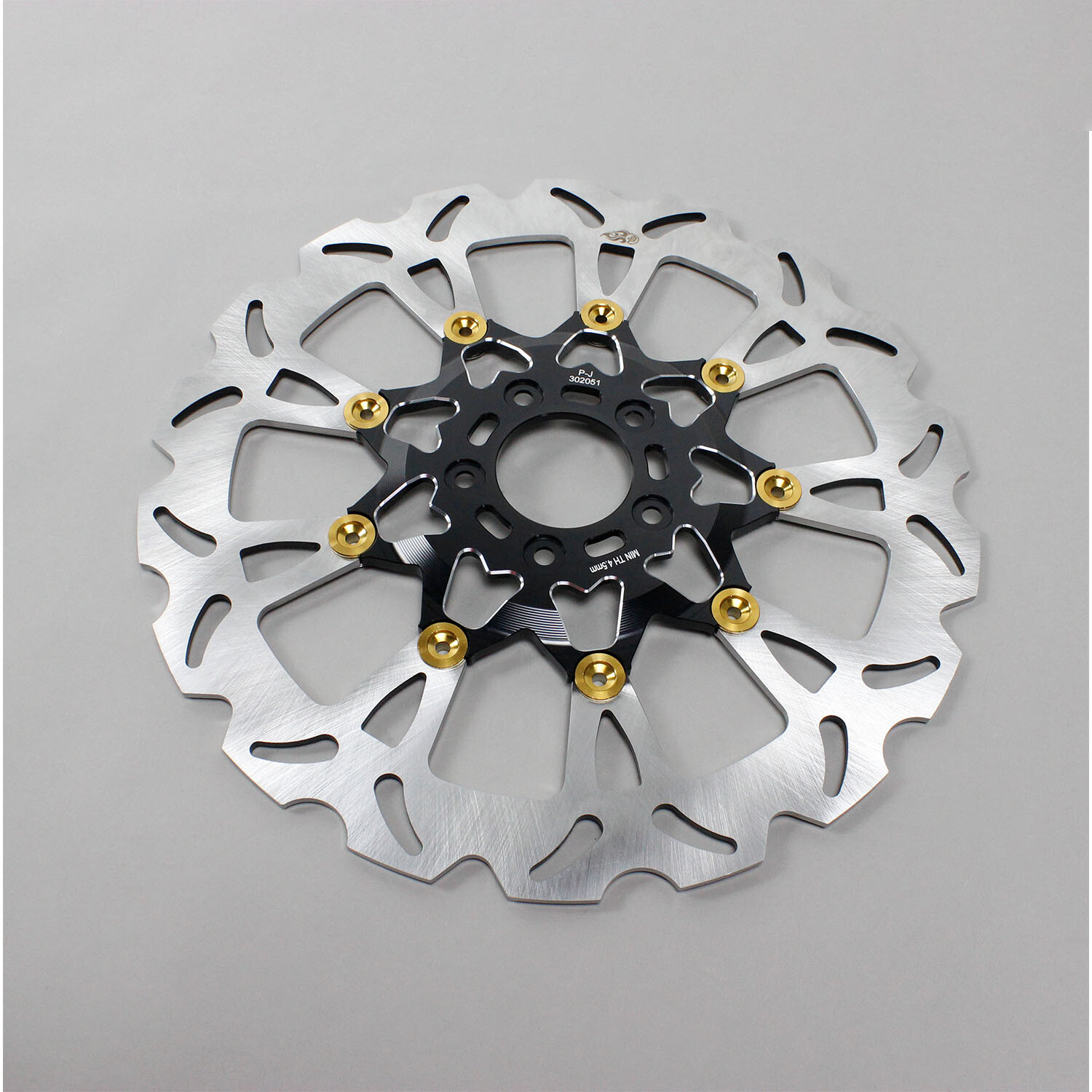 Black Gold Big Floating Front Brake Rotor for Harley Fat Bob Low Rider/ST FXDRS