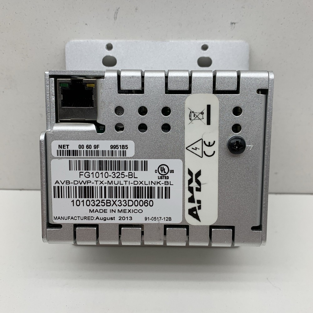 AMX FG1010-325-BL AVB-DWP-TX-MULTI-DXLINK-BL Multi Format Wallplate Transmitter