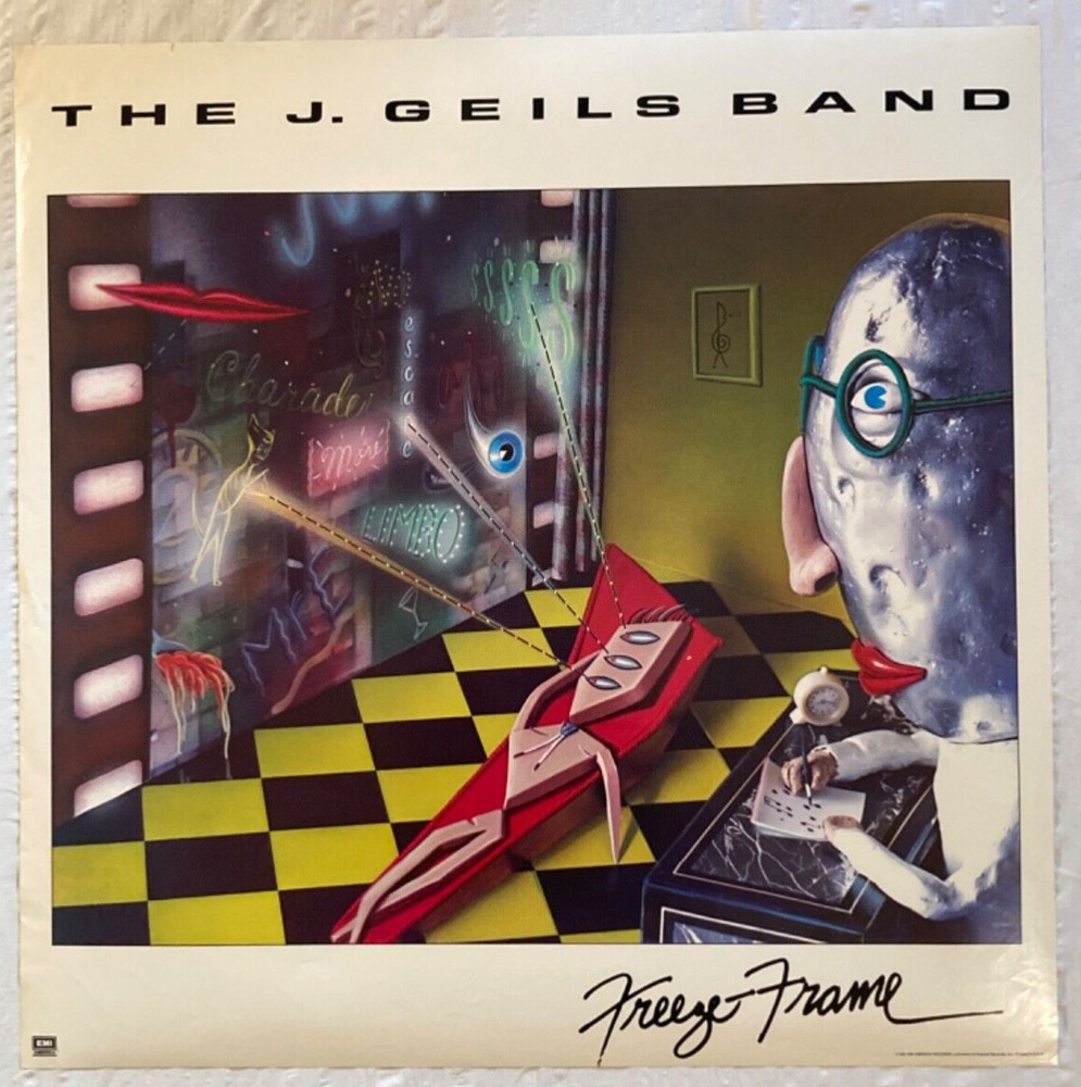 J. Geils Band 1981 Promo Poster Freeze Frame