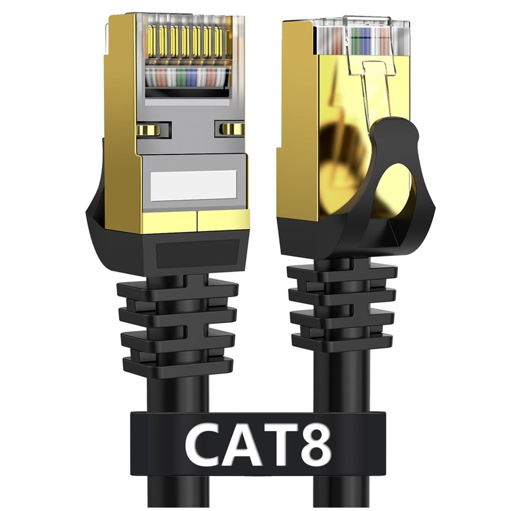 Ultra Fast Cat8 Ethernet Cable 75ft - 2000Mhz Shielded Wire