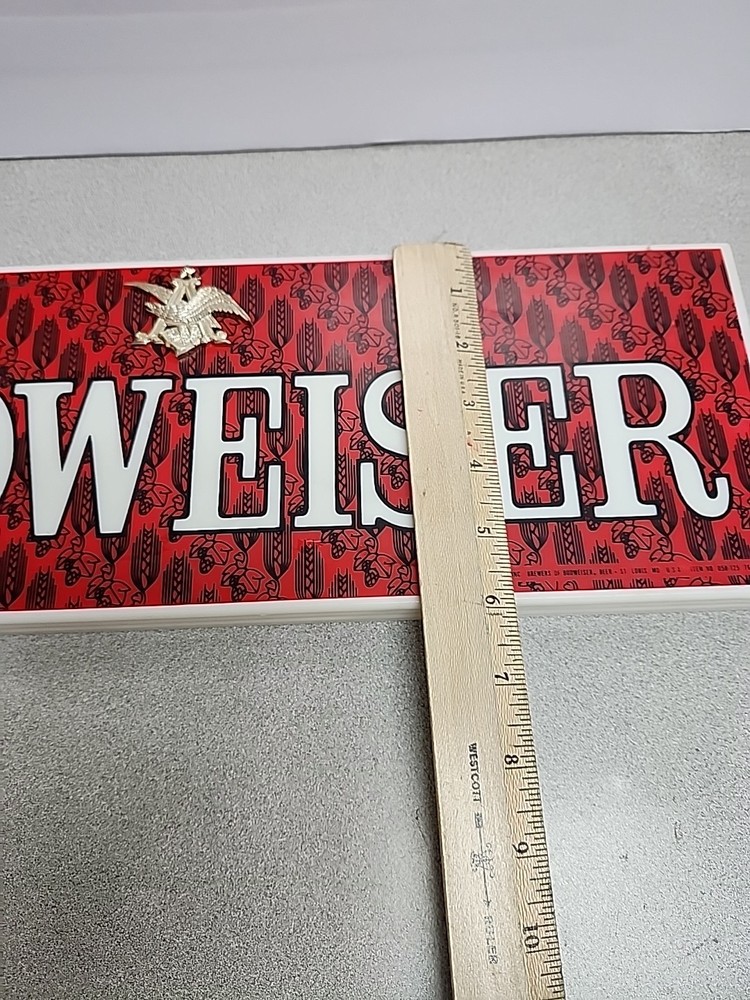 Vintage Budweiser Plastic Light Cover