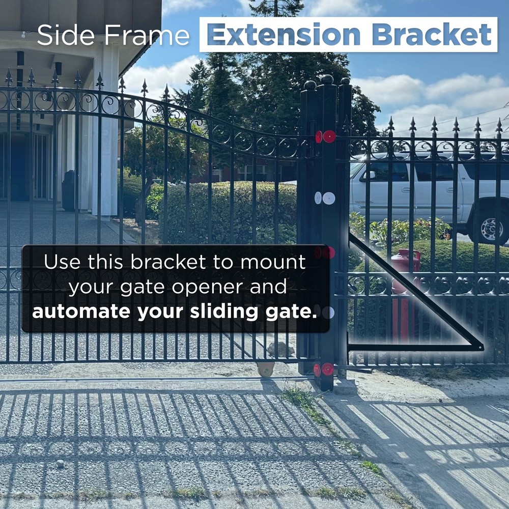 ALEKO Sliding Gate Hardware Kit with Extension Bracket