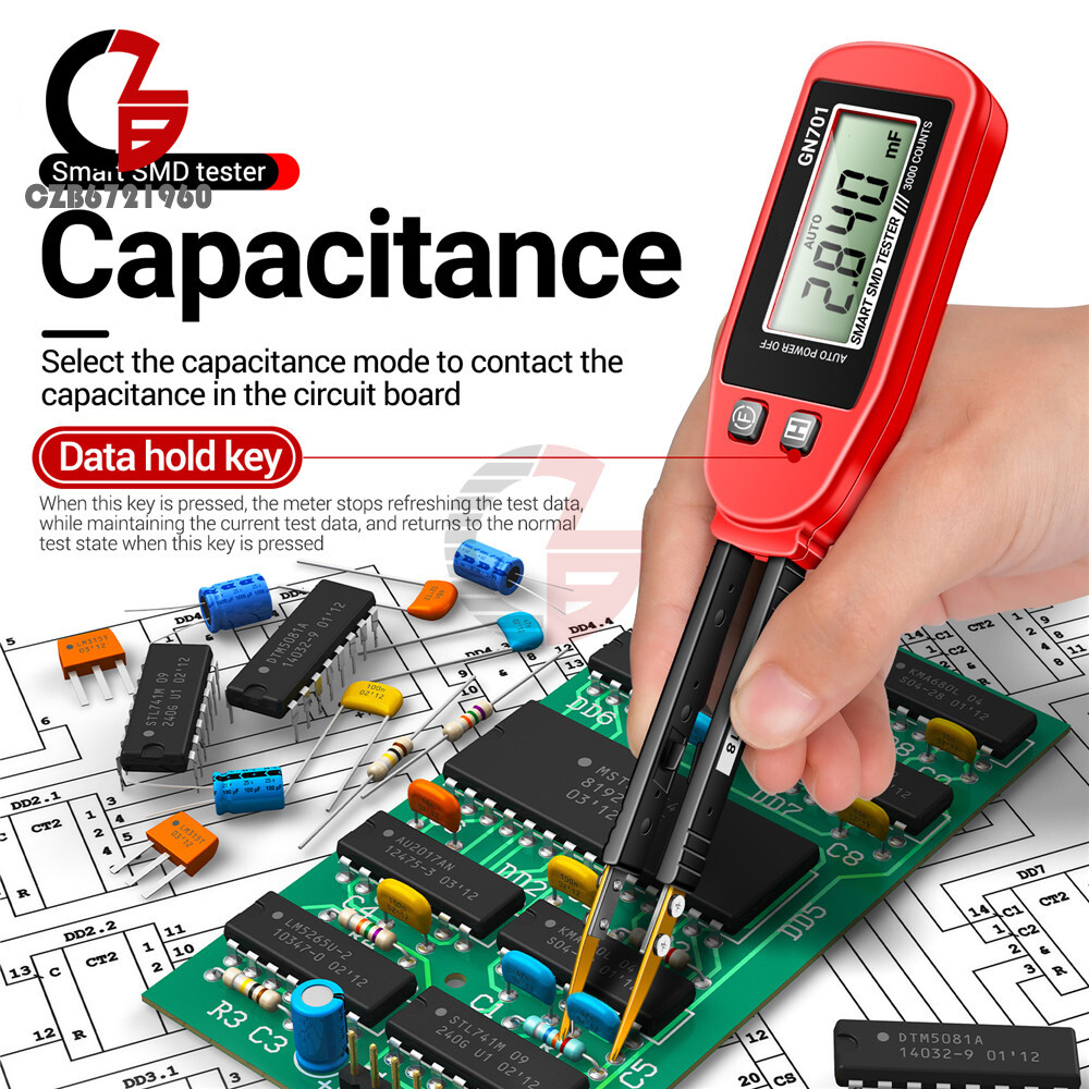 SMD Tester Resistance Capacitance Meter Multimeter Professional Component tester
