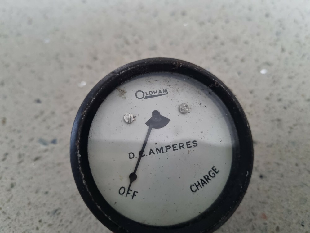 Vintage Oldham Amperes Meter