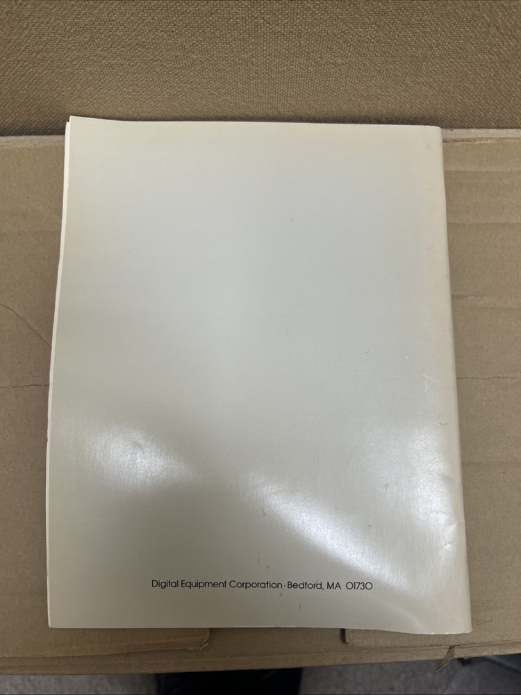 DEC digital TU58 DECtape II User Guide