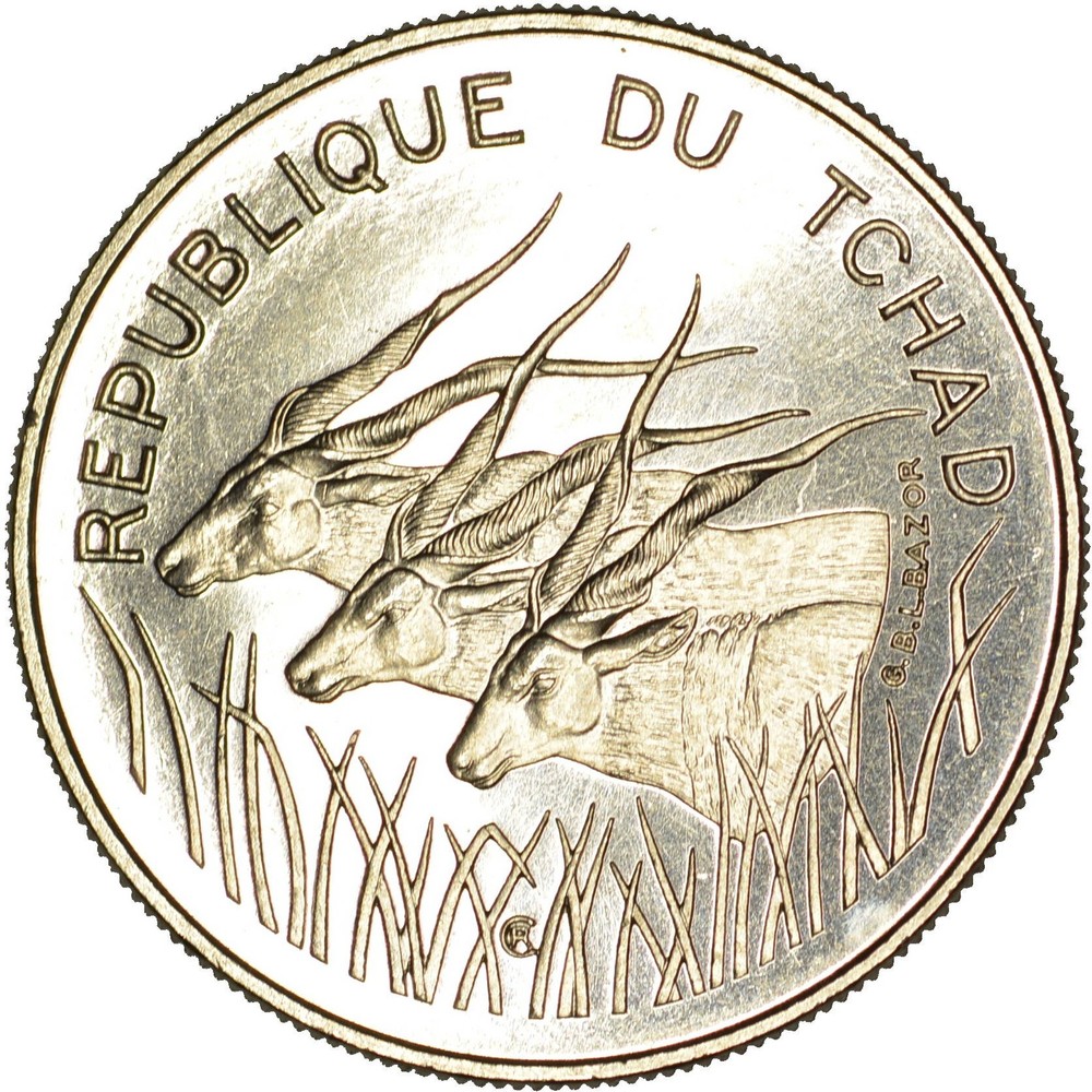 Chad, Republic, 100 Francs - 1971