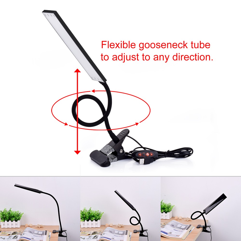 14LED Brightness 310lm Clip-On Book Light Adjustable Diffused Reading Lamp