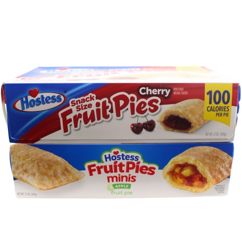 Hostess Minis Snack Size Cherry & Apple Individually Wrapped 12 Pack 100...