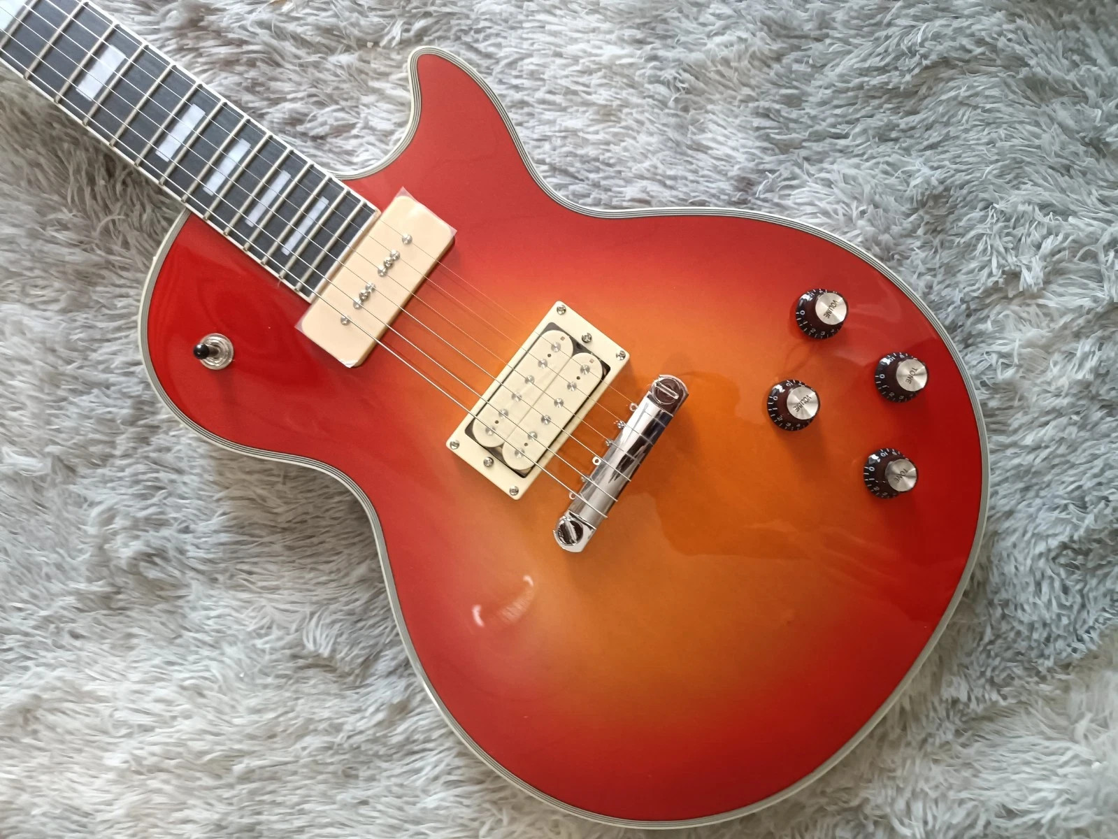 US Warehouse Custom LP Cherry Sunburst Electric Guitar - Mahogany Body