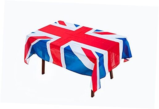 Rectangular Tablecloth UK British Flag Fade-Resistant Washable National Flag