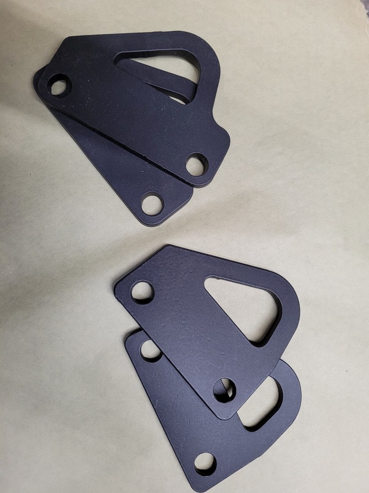 BOLT ON FRAME RACE CAR TRAILER TIE DOWN CHAIN STRAP HOOK LOOP 2PCS. CUSTOM MADE