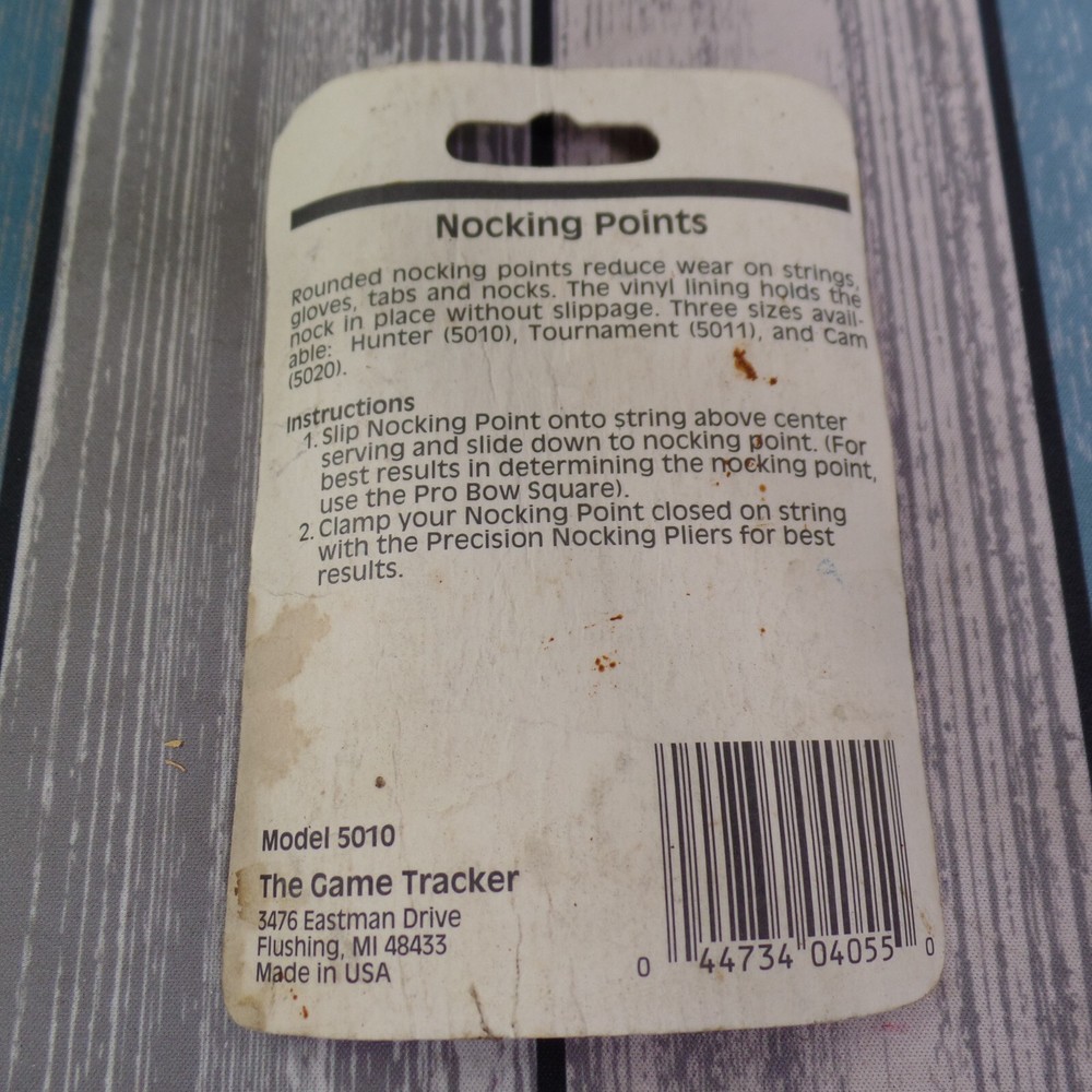 The Game Hunter HUNTING NOCKING POINTS #5010 14-16 Strand Bowstring New in Pack!