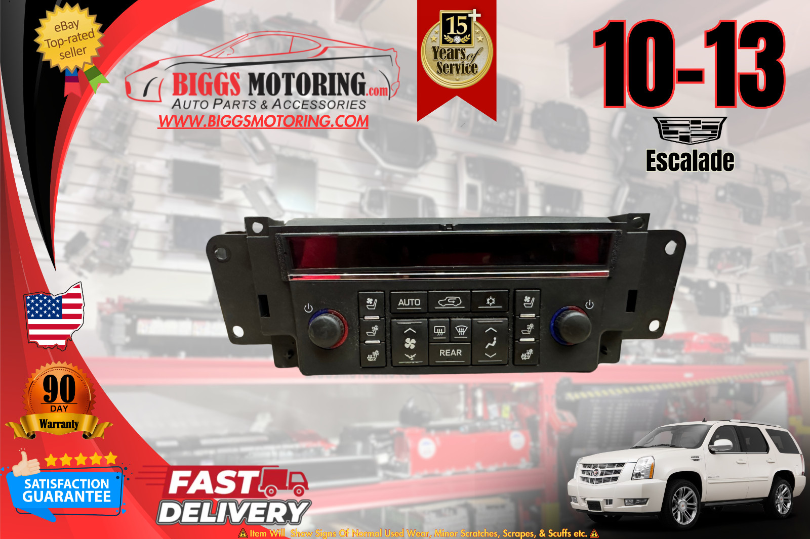 🚗 ✅ 2010-2013 Cadillac Escalade Ac Heater Temperature Climate Control 25936307