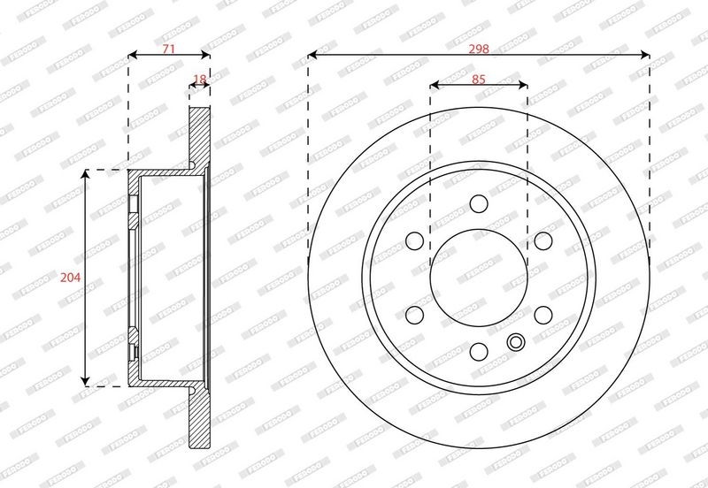 Brake Disc FERODO DDF3030