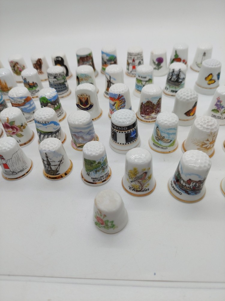 Large bundle of mixed thimbles mixed lot 3