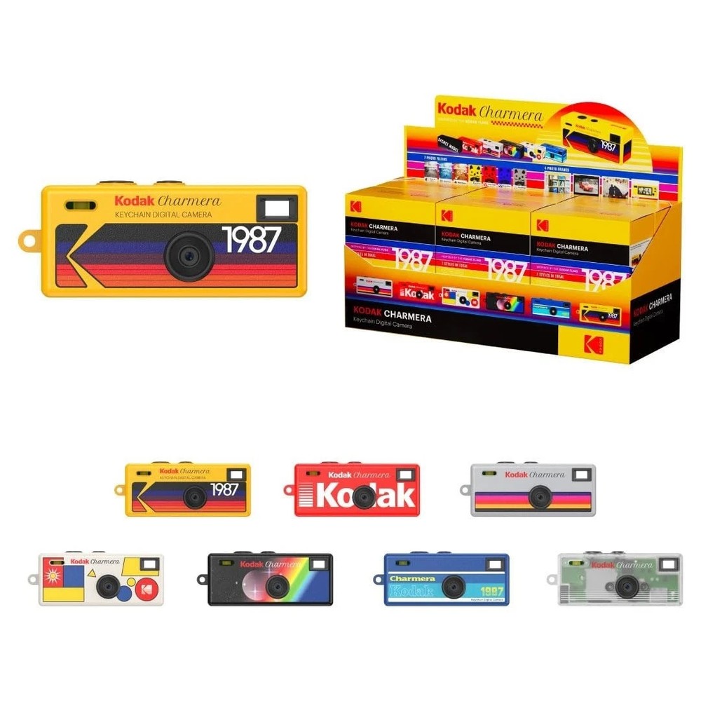 Kodak Charmera Keychain Digital Camera Sealed 6 Pack Blind Box Case