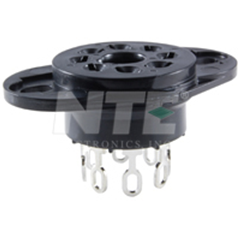 NTE Electronics R95-118 SOCKET 8-PIN OCTAL PANEL MOUNT 300V 10A
