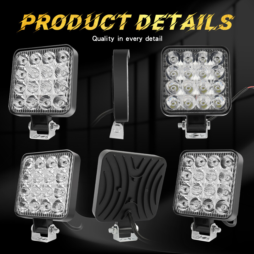 4PCS 4" 20000LM LED Work Light Bar Spot Pods Fog Lamp Offroad Driving Truck ATV