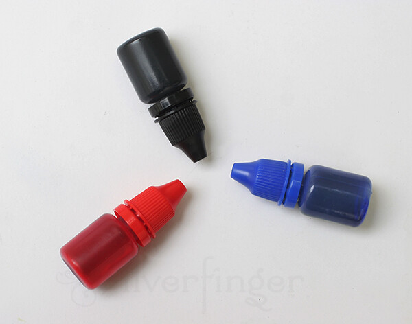 x3 Bottles REFILL INK 30ml for Self-Inking Stamps Hand Stampers Squeeze Bottles