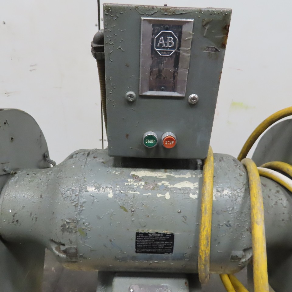 12" Pedestal Buffer Polishing Grinder 480V 3Ph 2 Sided