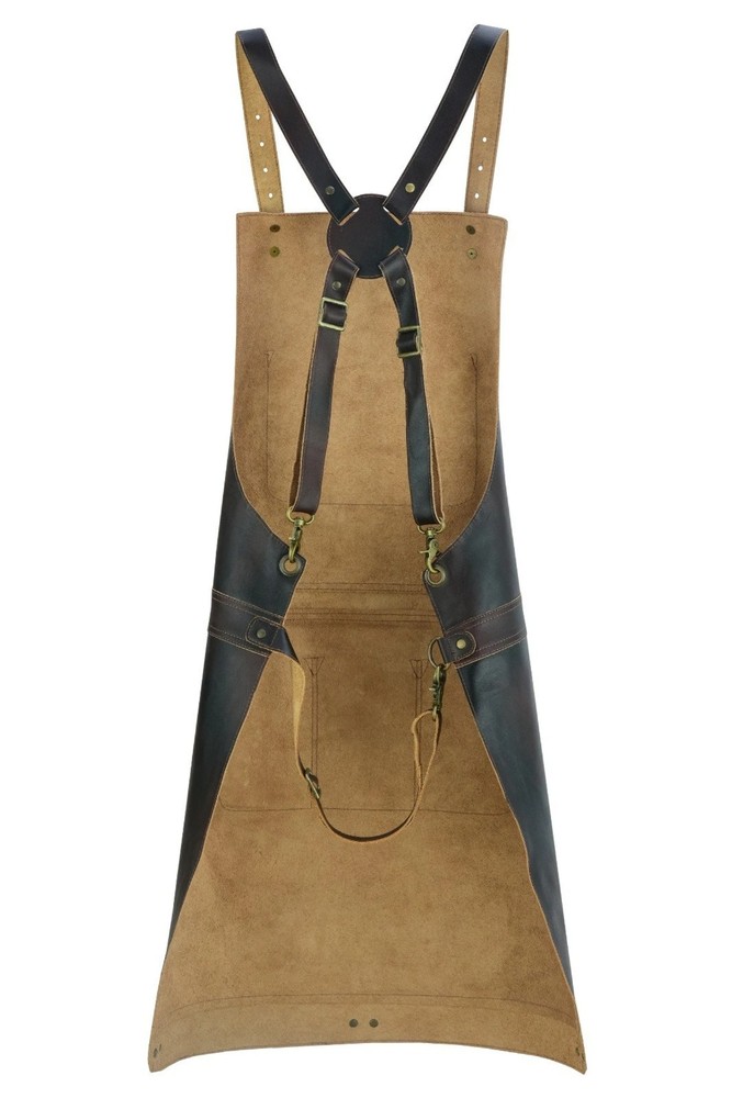 Leather Apron Full Grain Leather Work Apron Split Leg Blacksmithing Apron BBQ