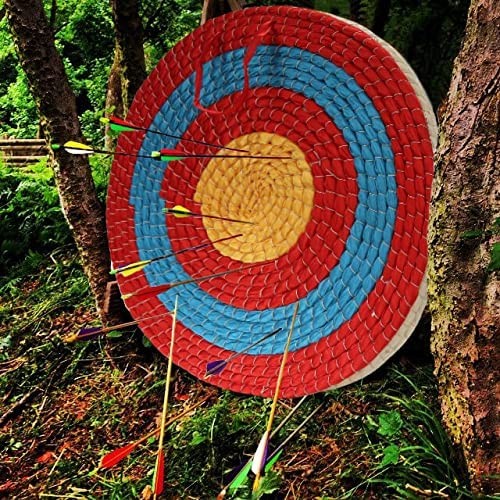 DOSTYLE Archery Targets Traditional Solid Straw Round Archery Target Shooting...