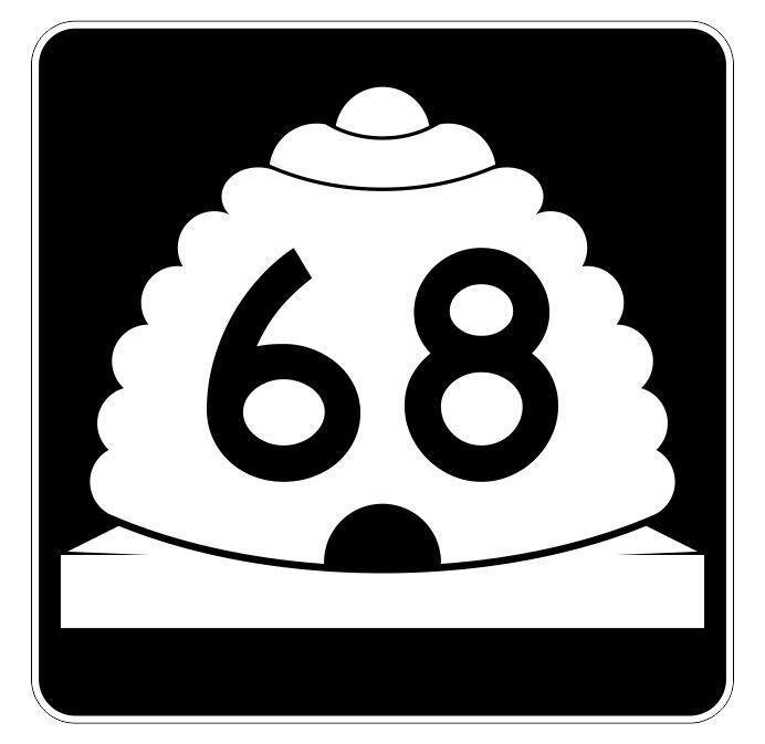 Utah State Highway 68 Sticker Decal