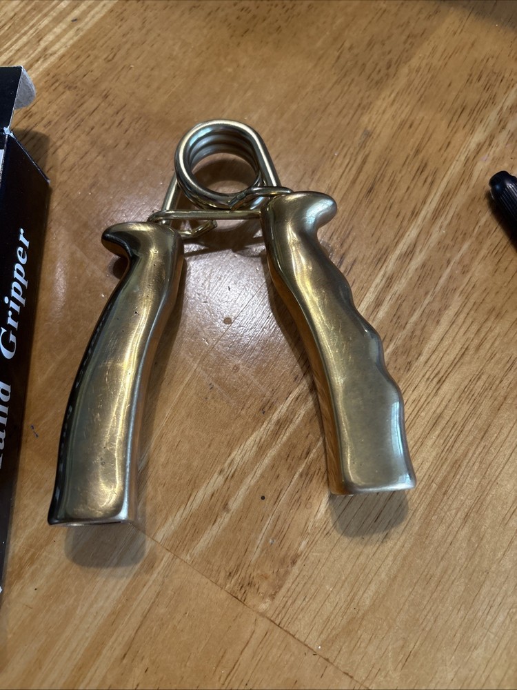 Vintage Solid Brass Exercise Hand Grip Hand Strengthen Exercise Gripper