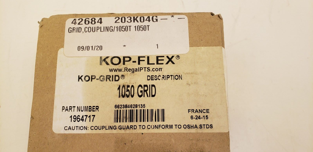 KOP-FLEX 1050 GRID COUPLING, 1964717, NIB
