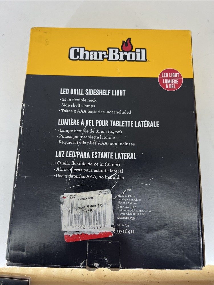 Char-Broil LED Grill Side Shelf Light, NIB