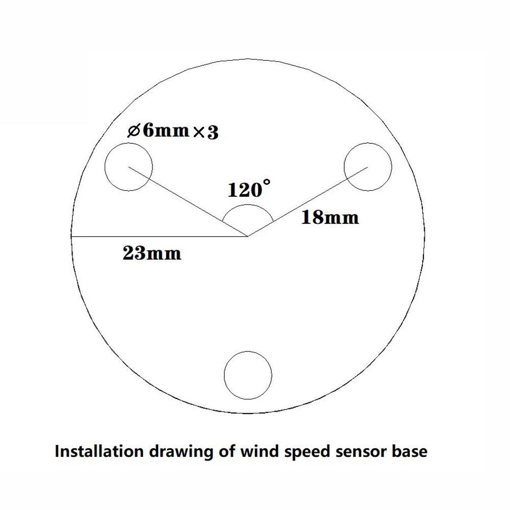 Tower Crane Self-Generating Wind Speed Sensor Display Unpowered Anemometers NEW