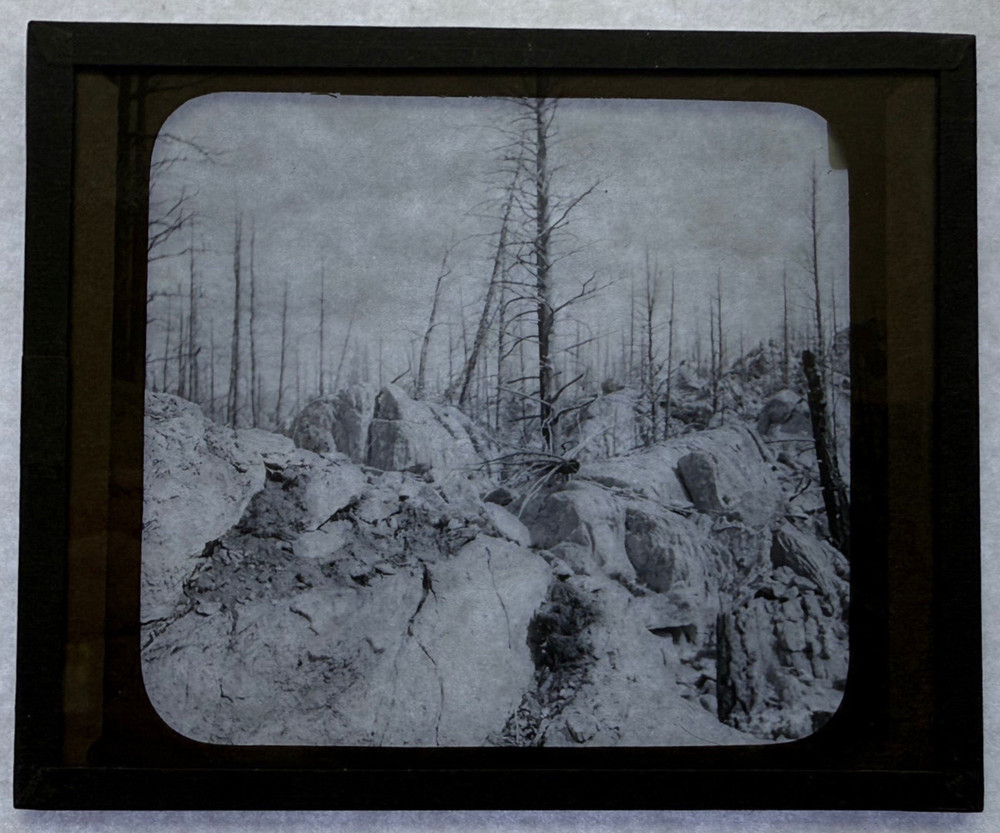 MAGIC LANTERN SLIDE SILVER GATE WYOMING 1900s 366