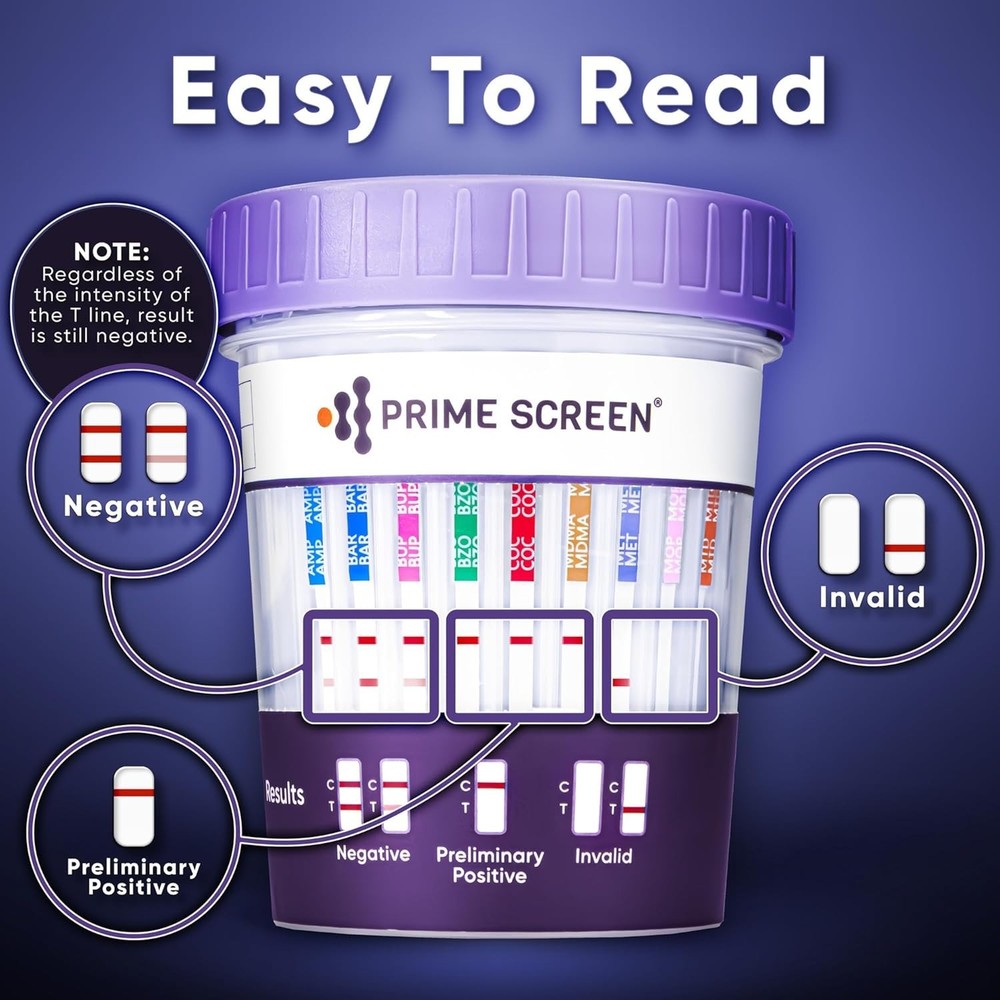 5 Pack 14 Panel Urine Drug Cup - Instant Results for Comprehensive Testing