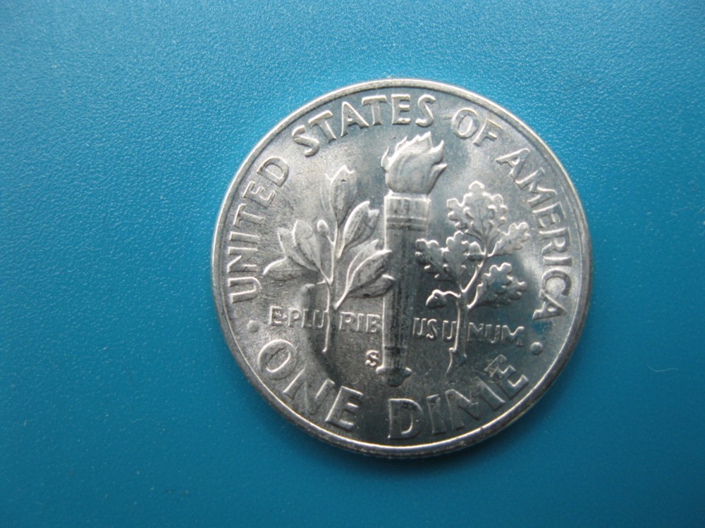 1951 S Roosevelt Dime Gem BU+!