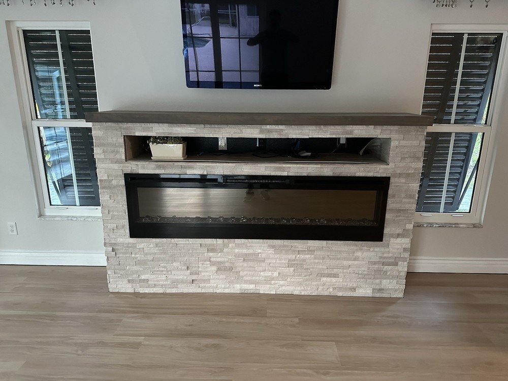 Dimlex 74” Electric Fireplace With Remote Control