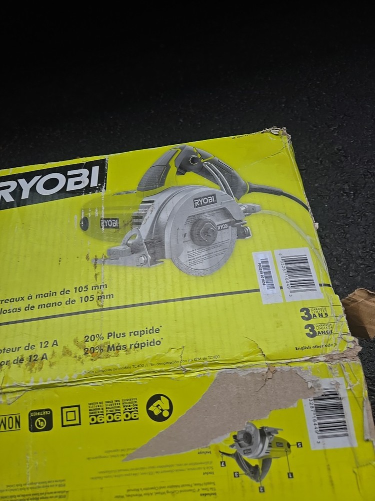 (NEW) RYOBI "4" HAND HELD TILE SAW.