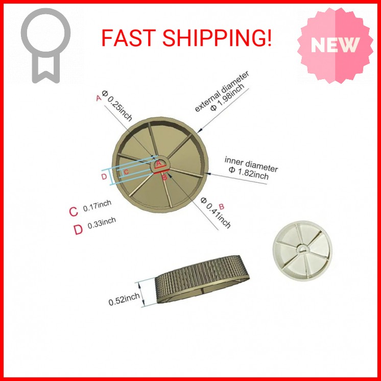 2PCS Baseboard Heater Thermostat Temperature Control Dial Knob Replacement Base
