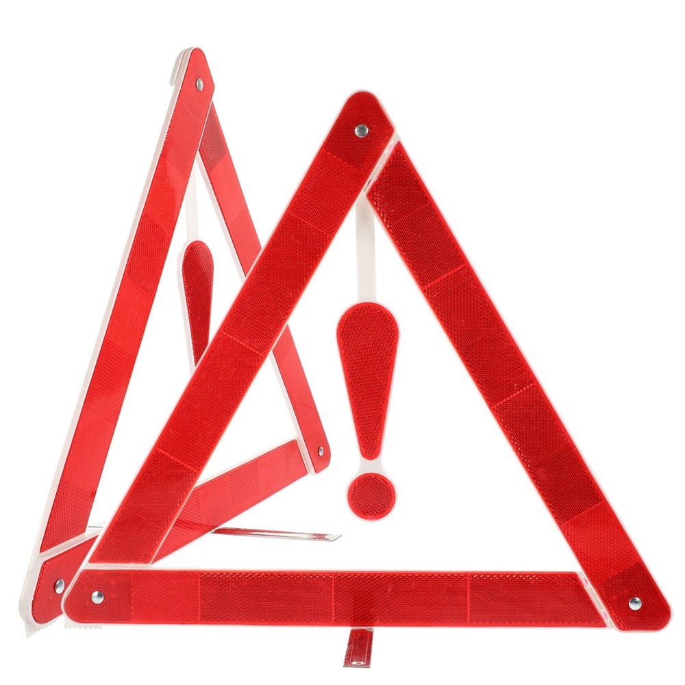 2PCS Reflective Warning Sign Foldable Triangle Car Hazard Breakdown Car Motor
