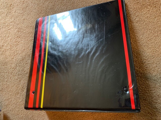 BASEBALL CARD 3 RING BINDER