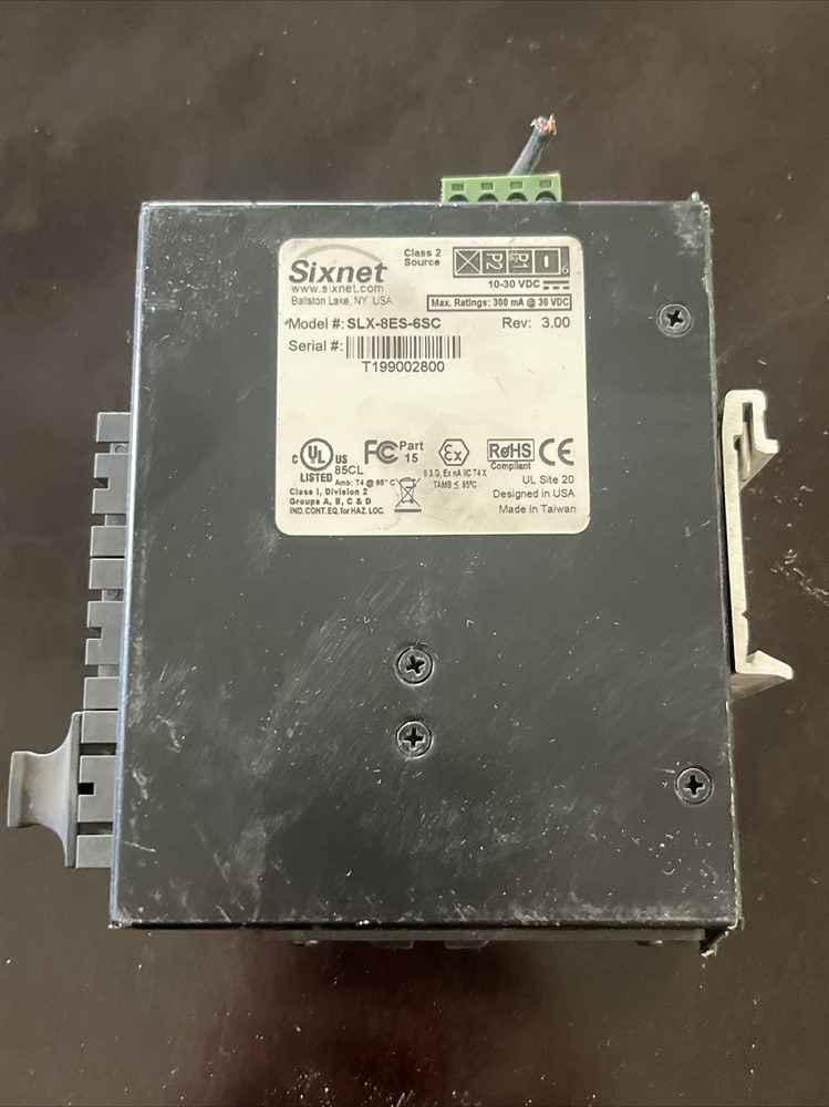 Sixnet Ethernet Switch SLX-8ES-6SC