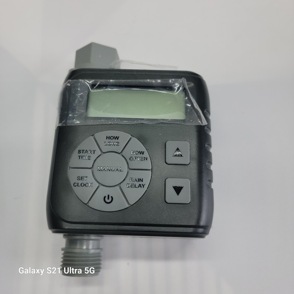 HTM-01L Solar Digital Hose Timer w Rain Delay - Tested, Works! Missing Pieces