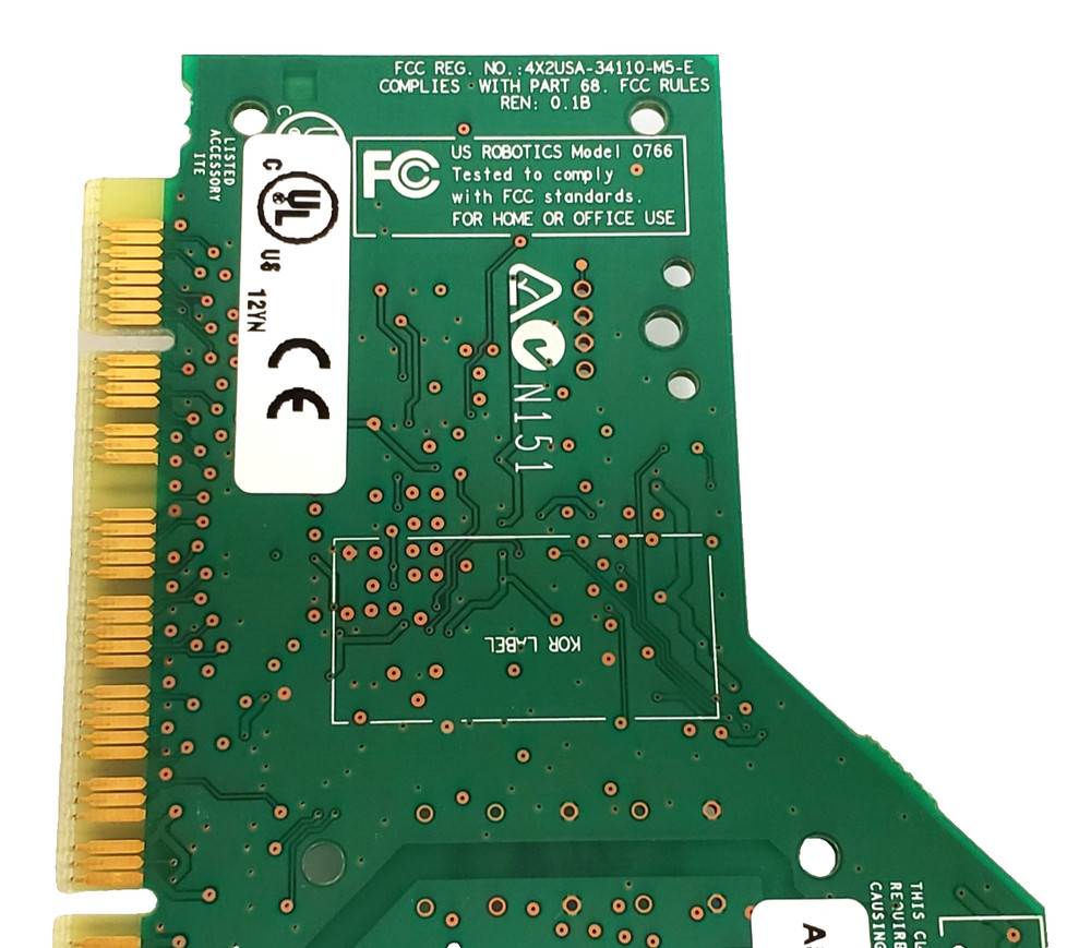 US Robotics 56K PCI Dialup Modem Windows V.90 V.92 5699B Box Documents Software