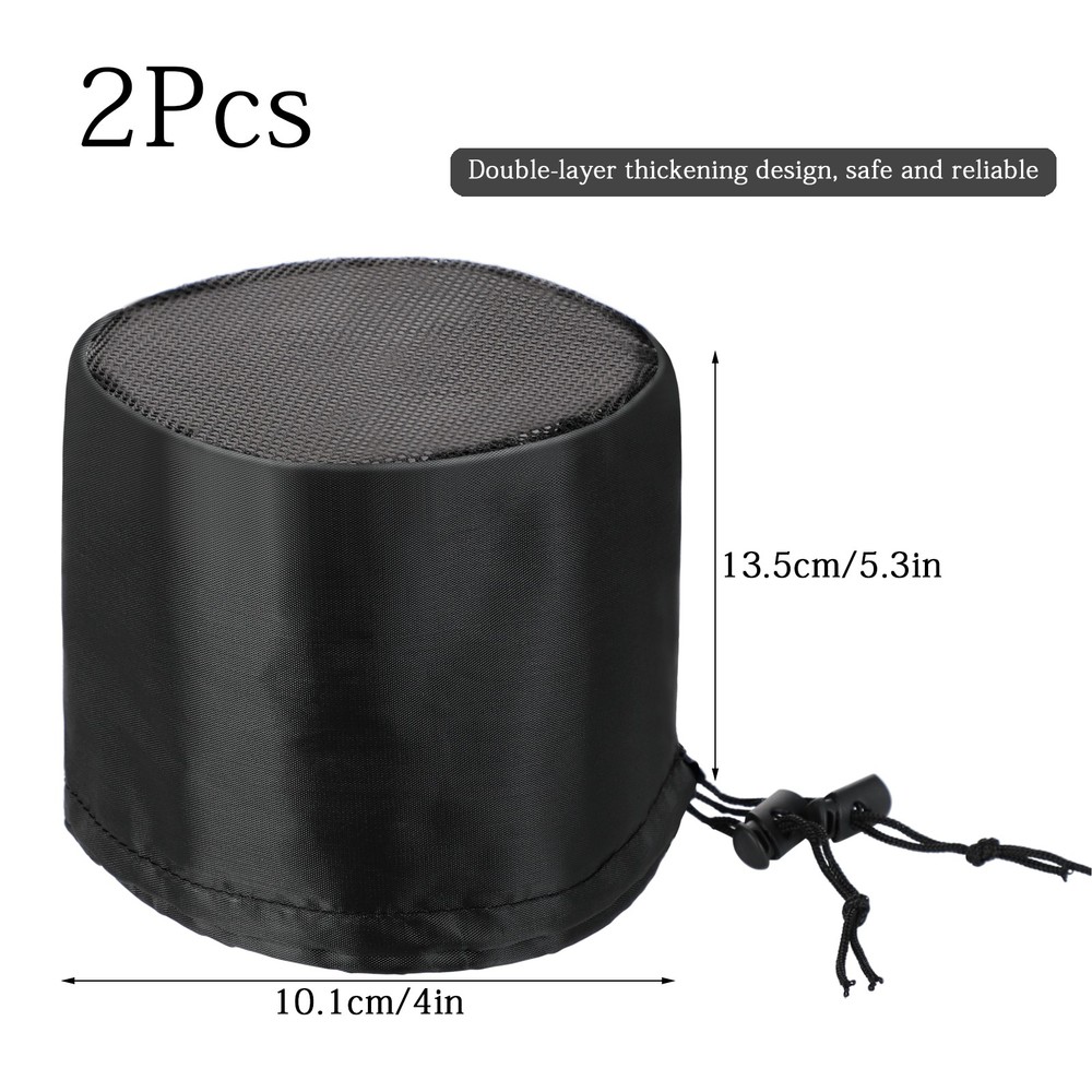 2-Pack Small Grow Tent Filter Covers 4x5.3inch